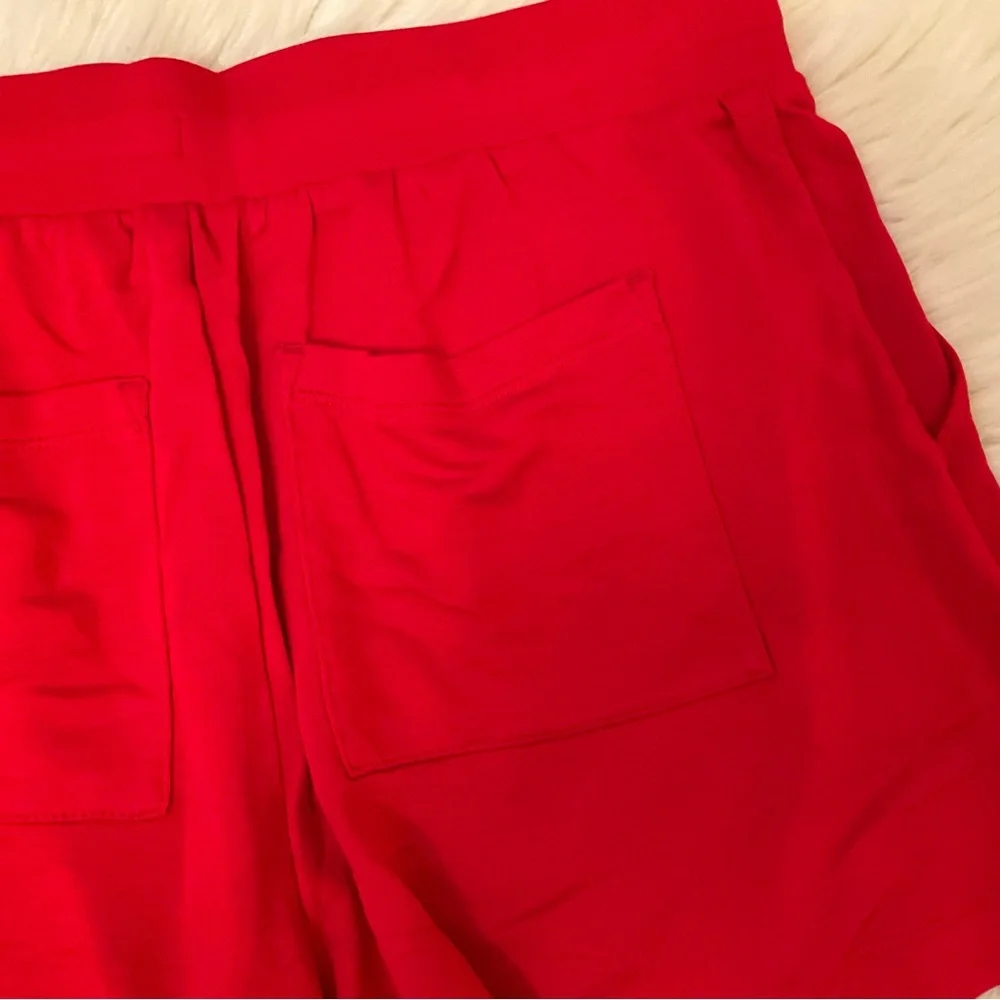 Lou & Grey Signaturesoft Drawstring Shorts - NWT - Medium - Tango Red